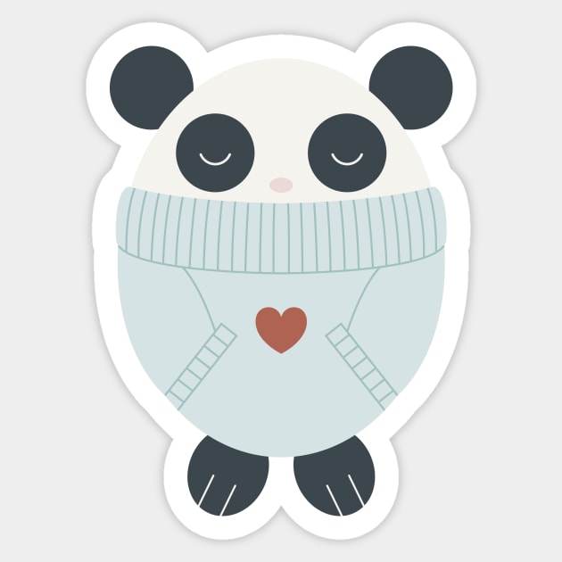 Warmed Panda Sticker by AnaMartins